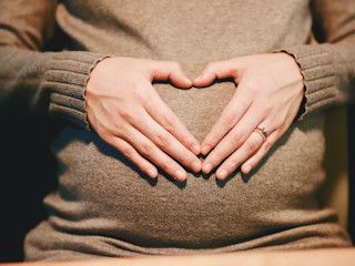 Połówkowe badanie ultrasonograficzne w ciąży.